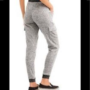 Super soft gray cargo jogger sweatpants